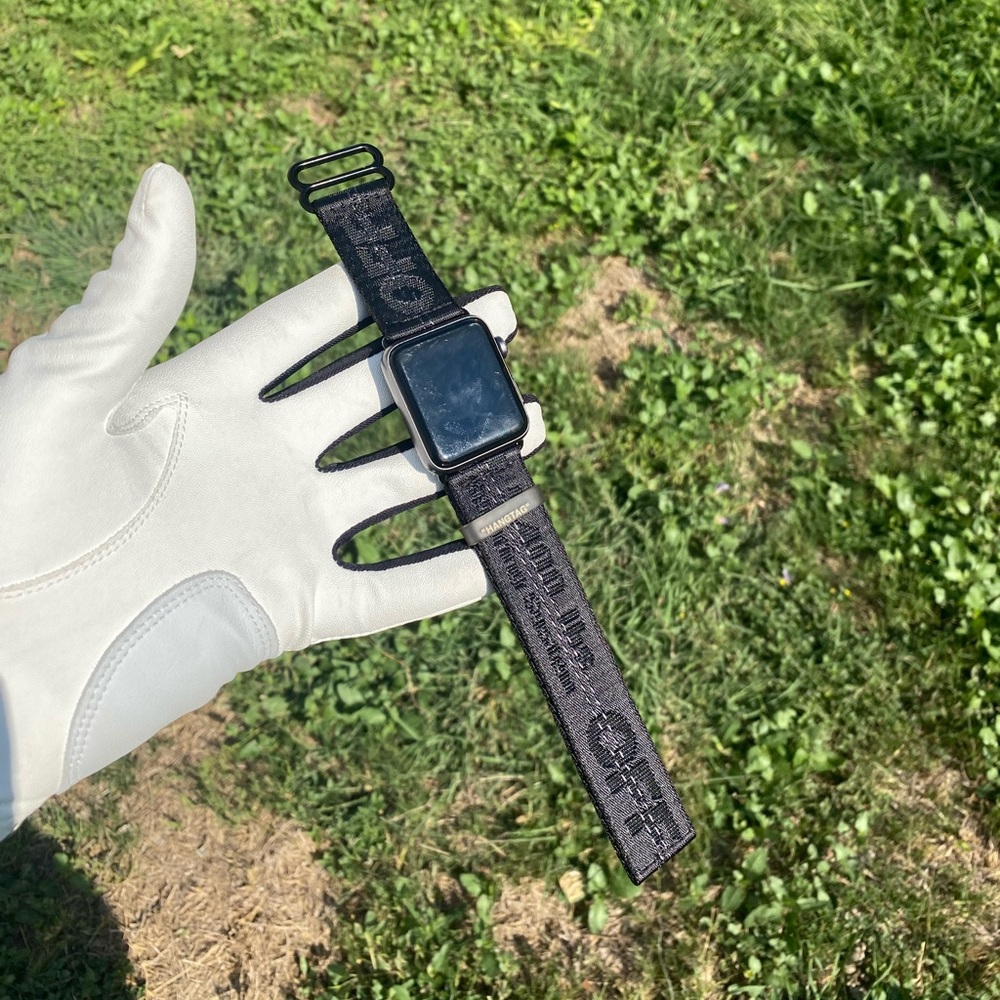 Off-White Mini Industrial Belt Black Apple Watch Strap/Band NO H…